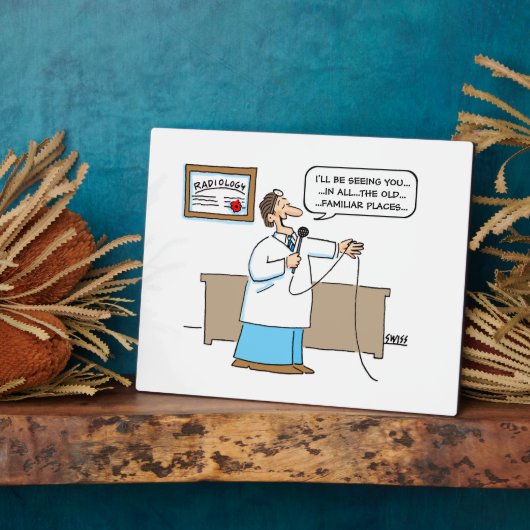 放射線科おもしろい学者カラオケ漫画放射線学室 フォトプラーク (側面)