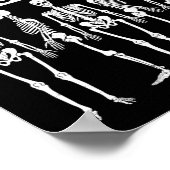 放射線科おもしろい学者ジョーク放射線科ユーモア素晴らしい技術 ポスター (角)