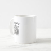 放射線科の肋骨ケージ骨格イラスト コーヒーマグカップ (正面左)