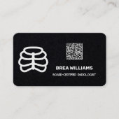 放射線科カスタム学者QR 名刺 (正面)