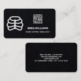 放射線科カスタム学者QR 名刺