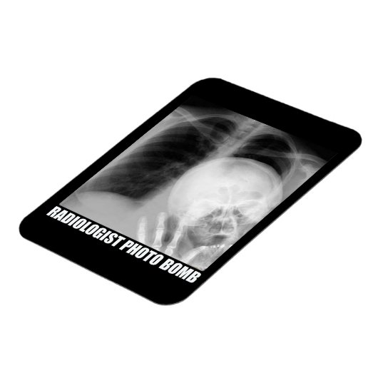 放射線科医による写真爆弾 マグネット (左側)