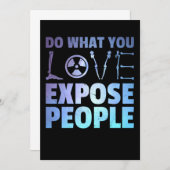 放射線科医のおもしろいジョーク放射線科ユーモア素晴らしい技術 招待状 (正面/裏面)