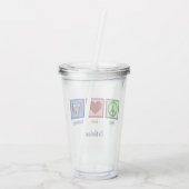 放射線科医の平和ラブ放射線医学胸部X線技術 アクリルタンブラー (裏面)