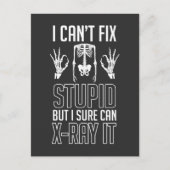 放射線科医の骨格X線技術者の放射線学 ポストカード (正面)