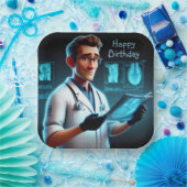 放射線科医誕生日 ペーパープレート (パーティー)