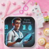 放射線科医誕生日 ペーパープレート (パーティー)