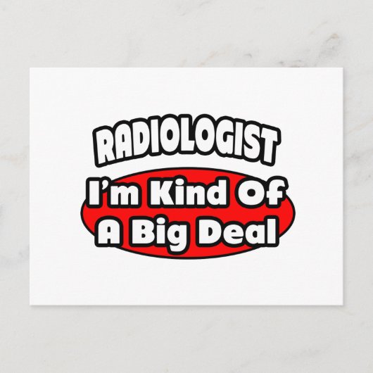 放射線科医…大きな取引 ポストカード (正面)