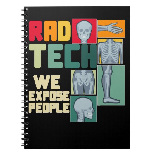 放射線科医X線放射線おもしろい学 ノートブック (正面)