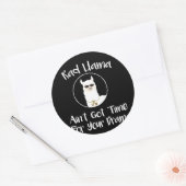 放射線科素晴らしいラマNo Time For Drama ラウンドシール (封筒)