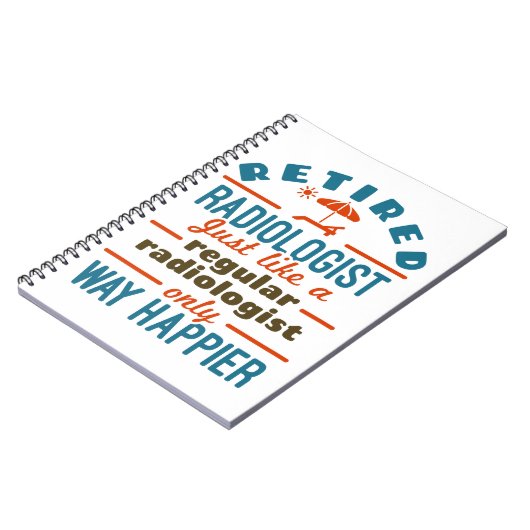 放射線科退職した放射線医学退職幸福 ノートブック (左側)