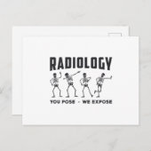 放射線科X線を露出させる ポストカード (正面/裏面)