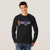 放射線科X線技師用放射線学1 Tシャツ (正面フル)