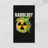 放射線記号X線放射線技師 名刺 (正面)