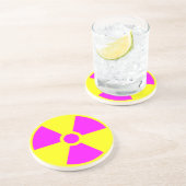 放射線警告の記号 コースター (側面)