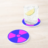 放射線警告の記号 コースター (側面)