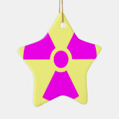 放射線警告の記号 セラミックオーナメント (右)