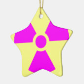 放射線警告の記号 セラミックオーナメント (左)