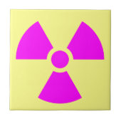 放射線警告の記号 タイル (正面)