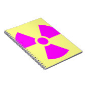 放射線警告の記号 ノートブック (右側)