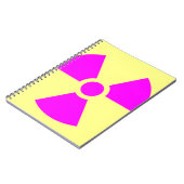 放射線警告の記号 ノートブック (左側)