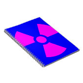 放射線警告の記号 ノートブック (右側)