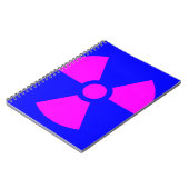 放射線警告の記号 ノートブック (左側)