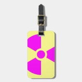 放射線警告の記号 ラゲッジタグ (正面縦)