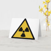 放射線警告の記号（放射性危険） カード (黄色い花)