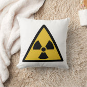 放射線警告の記号（放射性危険） クッション (ブランケット)