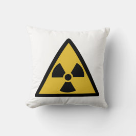 放射線警告の記号（放射性危険） クッション