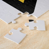 放射線警告の記号（放射性危険） ジグソーパズル (側面)