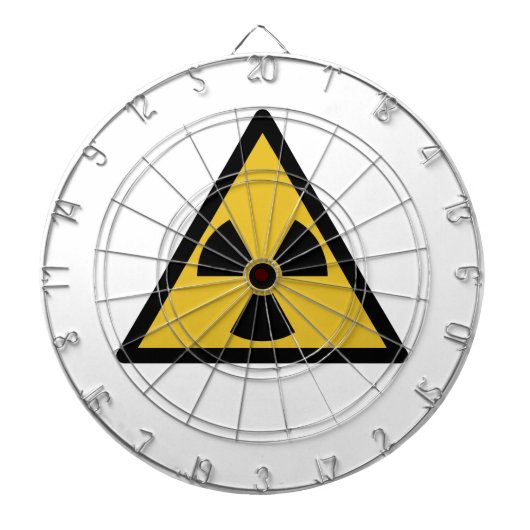 放射線警告の記号（放射性危険） ダーツボード (正面)