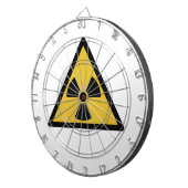 放射線警告の記号（放射性危険） ダーツボード (正面右)