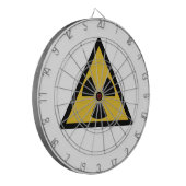 放射線警告の記号（放射性危険） ダーツボード (正面左)