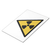 放射線警告の記号（放射性危険） ノートパッド (アングル)