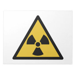 放射線警告の記号（放射性危険） ノートパッド