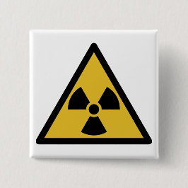 放射線警告の記号（放射性危険） 缶バッジ
