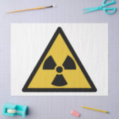 放射線警告の記号（放射性危険） 薄葉紙 (クラフト)