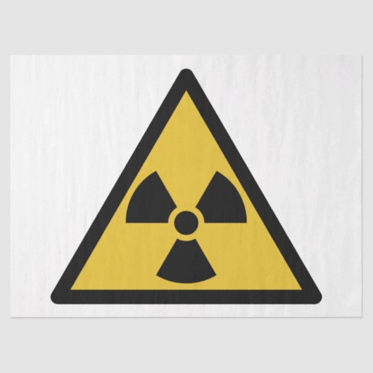 放射線警告の記号（放射性危険） 薄葉紙 (正面)