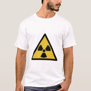 放射線警告の記号(放射性危険) Tシャツ