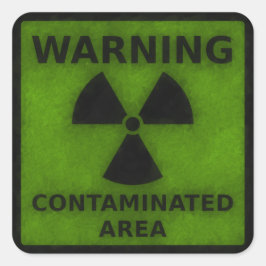 放射線警告シール スクエアシール