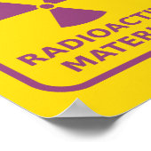 放射線警告標識ポスター ポスター (角)