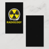 放射線警告線技師 名刺 (正面/裏面)