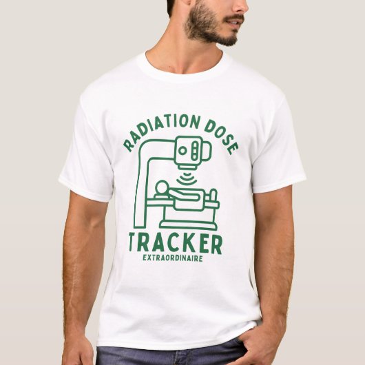 放射線量トラッカーの達人 Tシャツ (正面)