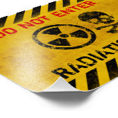 放射線領警告域 フォトプリント            (角)