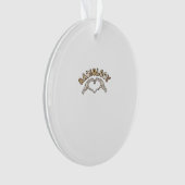 放射線骨格ハートハンドクラシックル オーナメント (正面)