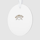 放射線骨格ハートハンドクラシックル オーナメント (正面)