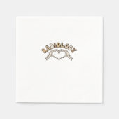 放射線骨格ハートハンドクラシックル スタンダードカクテルナプキン (正面)