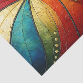 放射緩和曲線抽象芸術分離 薄葉紙 (詳細)